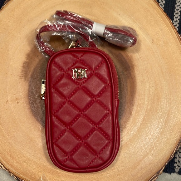 NWT badly Mishka, vegan leather in brick red phone case with wallet pocke… - Picture 10 of 10
